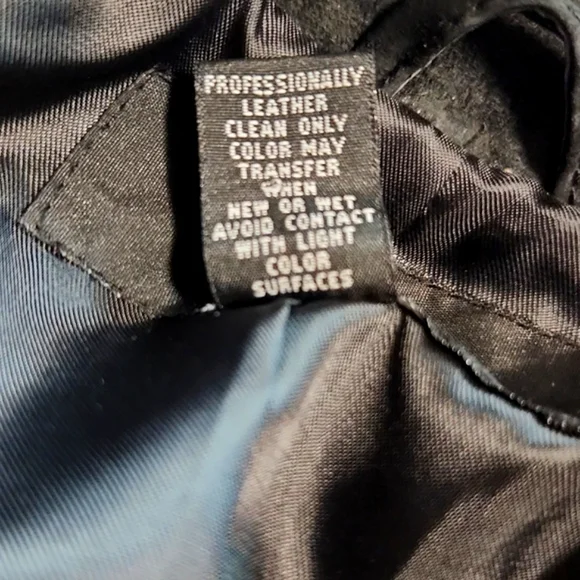 Alfani 100% Suede Leather Vintage Black Women's Blazer Jacket Size Medium - Picture 7 of 9